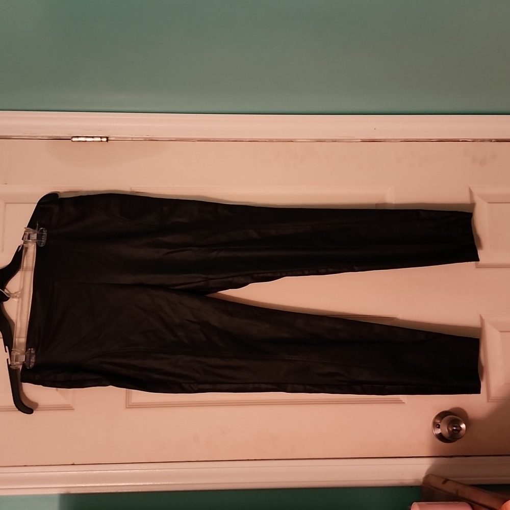 FAUX LEATHER PANTS